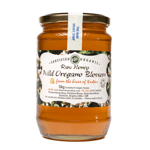 Artisan Raw Greek Organic Wild Oregano Honey - 1kg