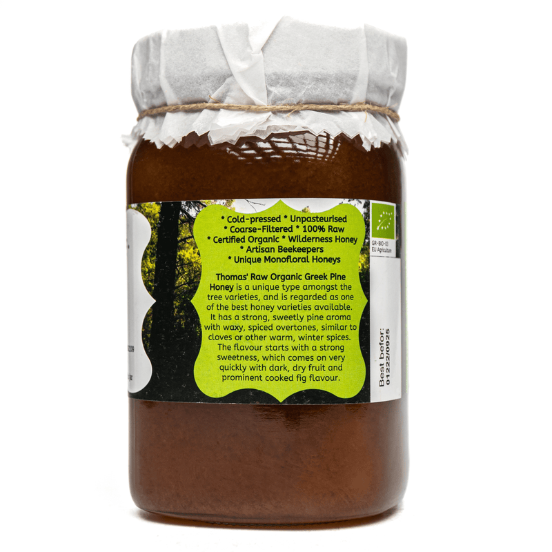 Artisan Raw Greek Certified Organic Pine Honey
