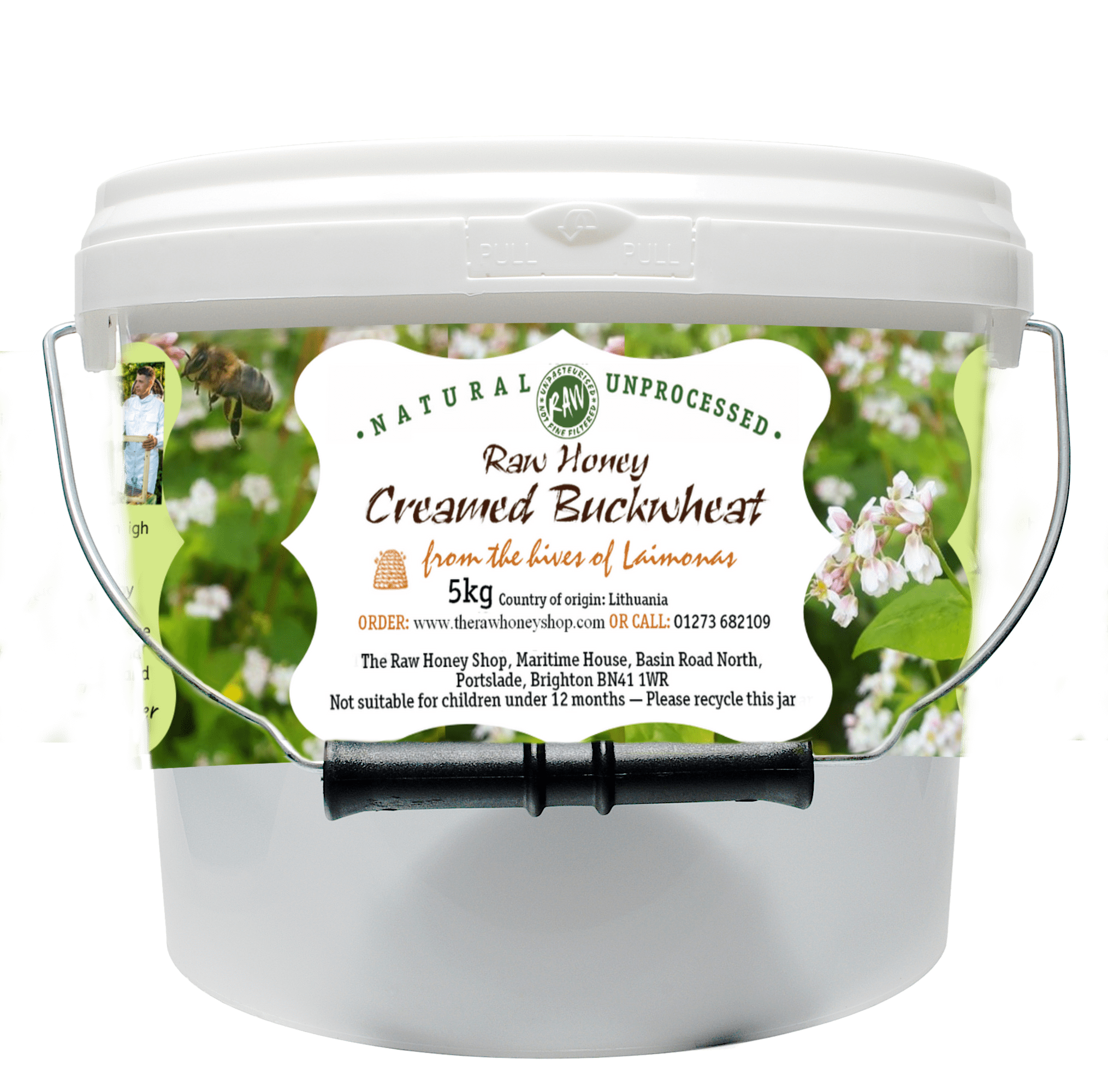 Raw Creamed Buckwheat Honey 5kg