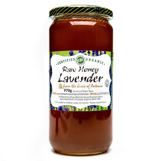 Raw Organic Lavender Honey - 970g - Certified Organic