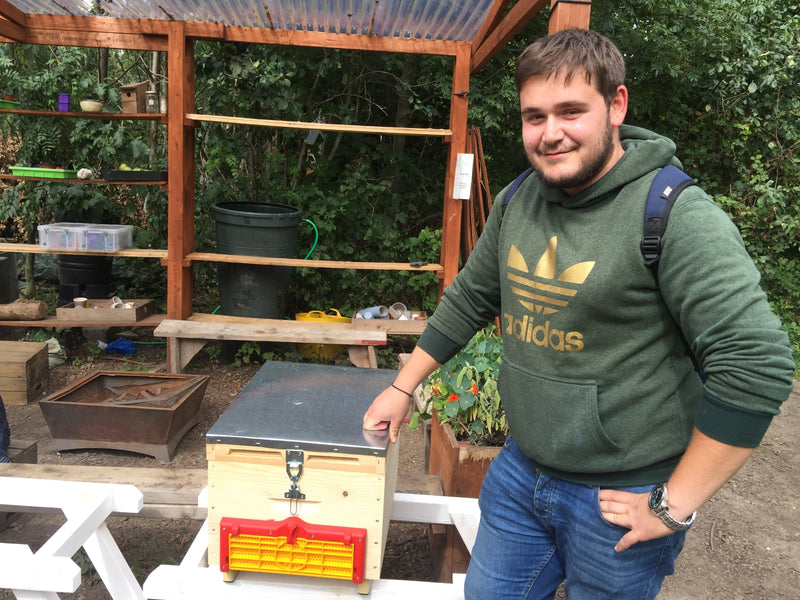 Greek beekeeper Thomas comes to rescue the Wildcat Community beekeeping project