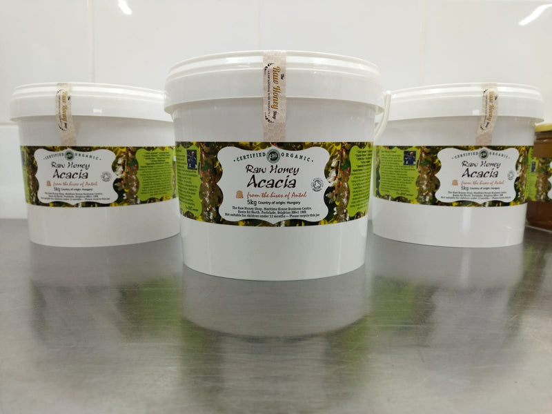 Raw Certified Organic Acacia Honey - 5kg