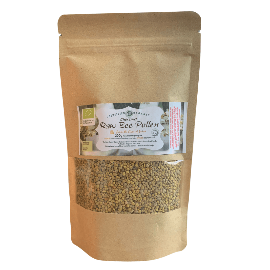 Dried Raw Organic Chestnut Bee Pollen – 200g | Pure Natural Superfood ...