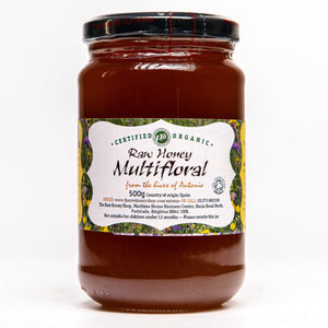 Raw Organic Multifloral Honey - 500g