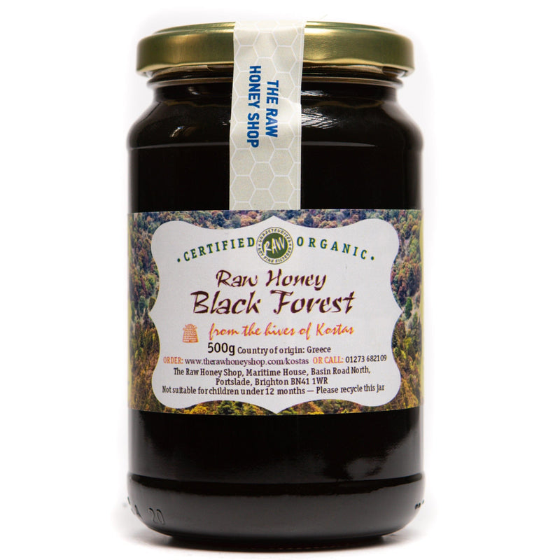 Raw Organic Greek Black Forest Honey - 500g
