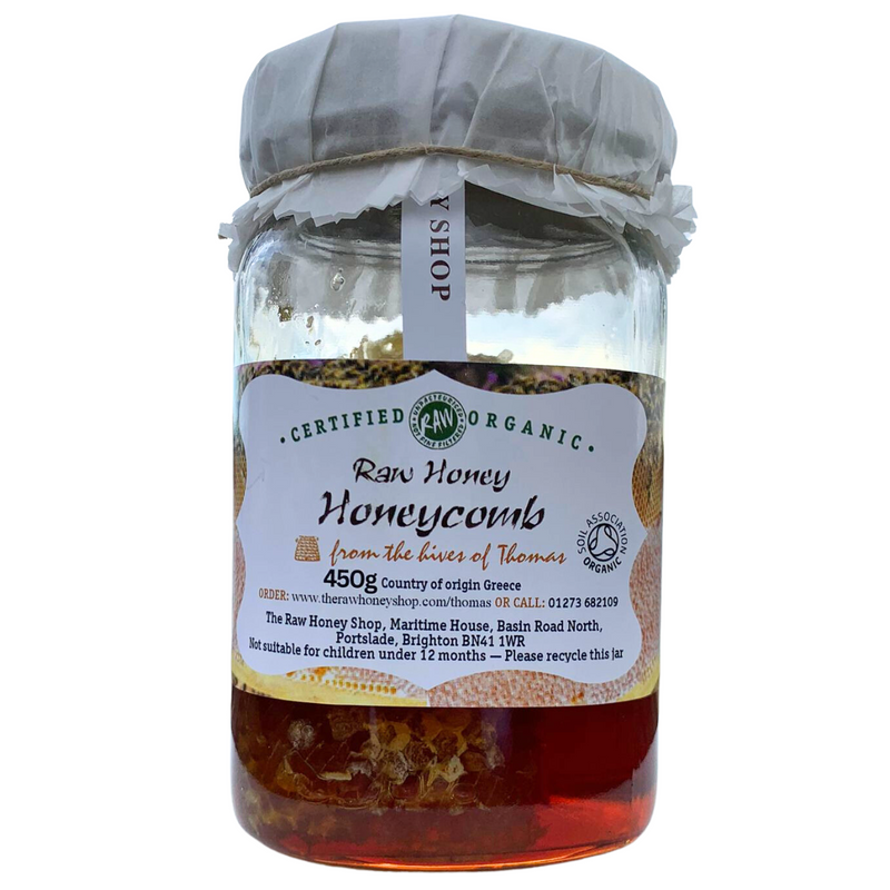 Raw Certified Organic Greek Red Fir - with a Honeycomb Chunk/Active 23