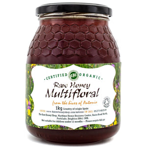 Rå økologisk multifloral honning - 1 kg