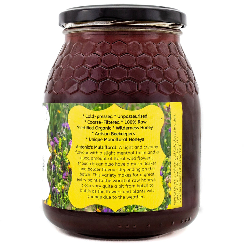 Raw Organic Multifloral Honey - 1kg - Certified Organic