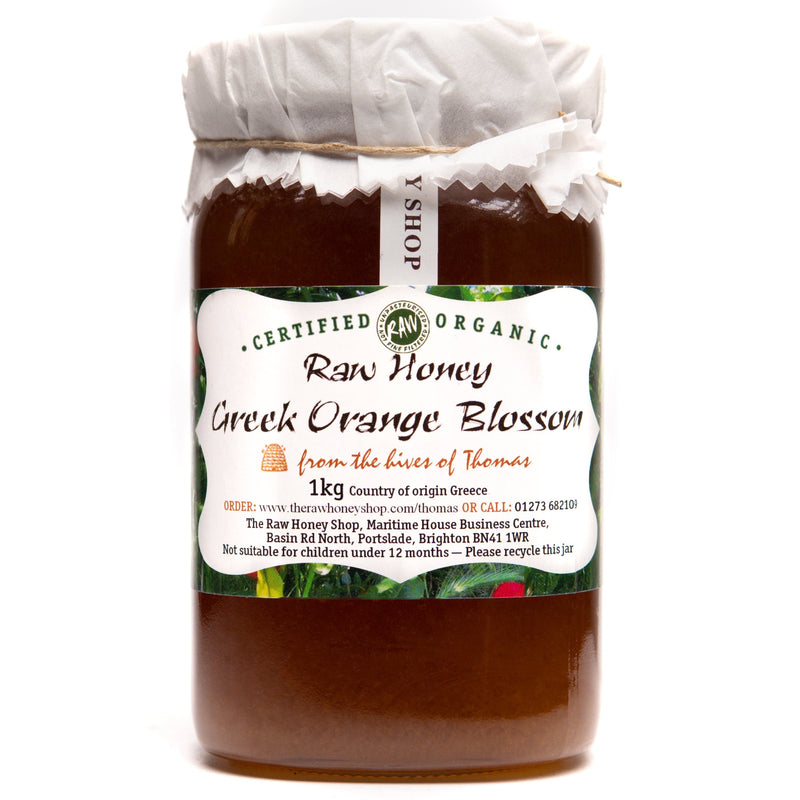 Artisan Raw Organic Greek Orange Blossom Honey - 1kg