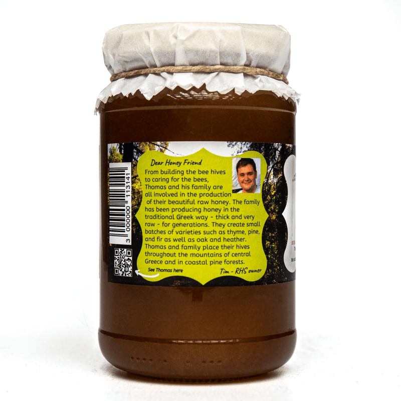 Artisan Raw Organic Greek Pine Honey - 490g