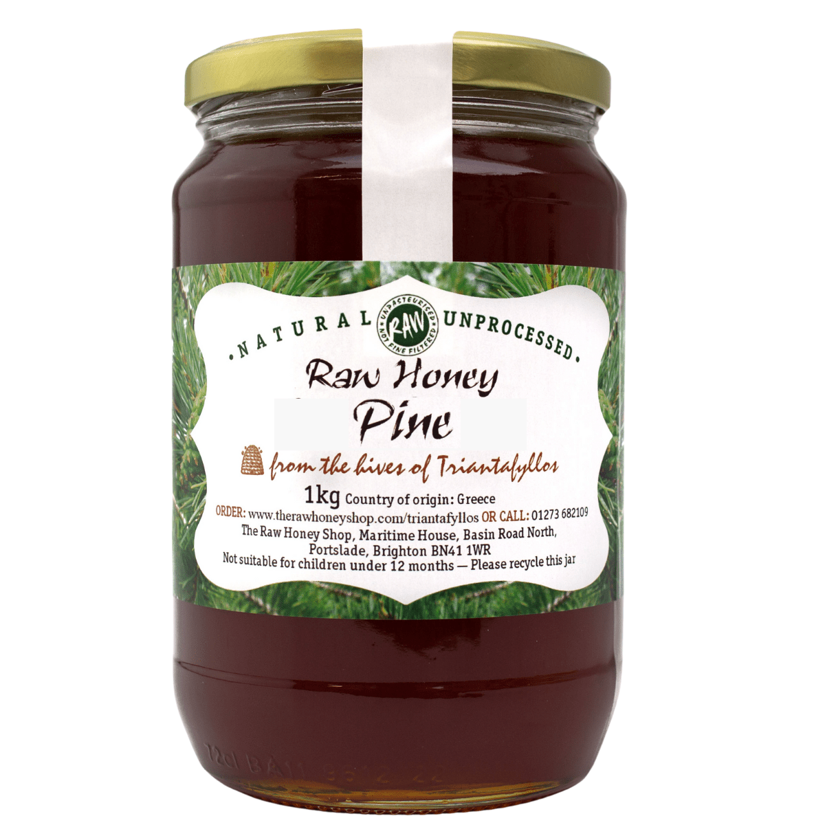 Raw Artisan Greek Pine Honey 1kg