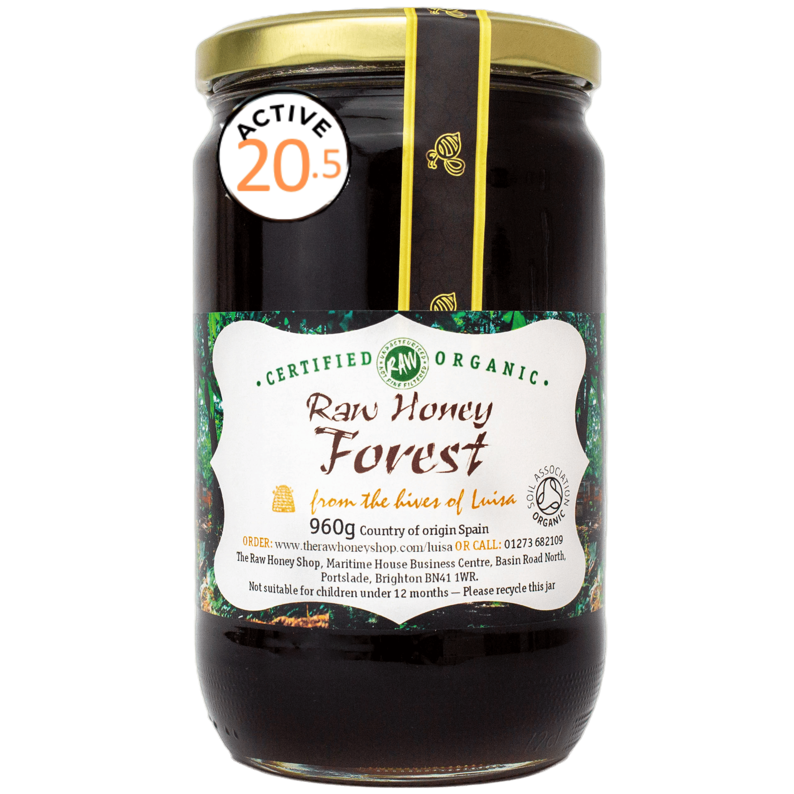 Raw Certified Organic Forest Honey - Active 20.5
