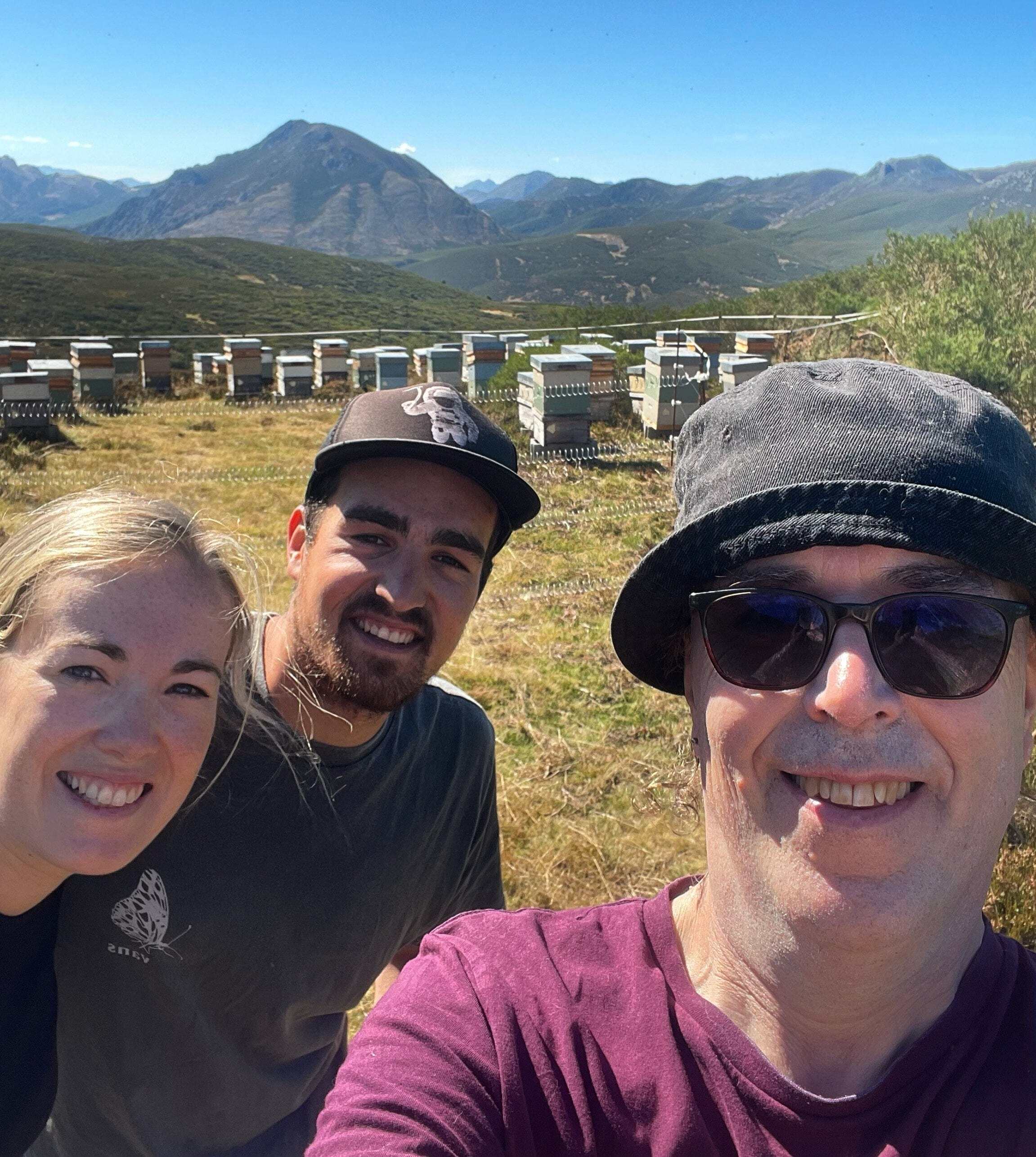 The Raw Honey Shop team visiting artisan beekeepers in the Pyrenees