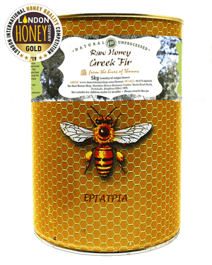 Artisan Raw Organic Greek Fir Honey - 5kg