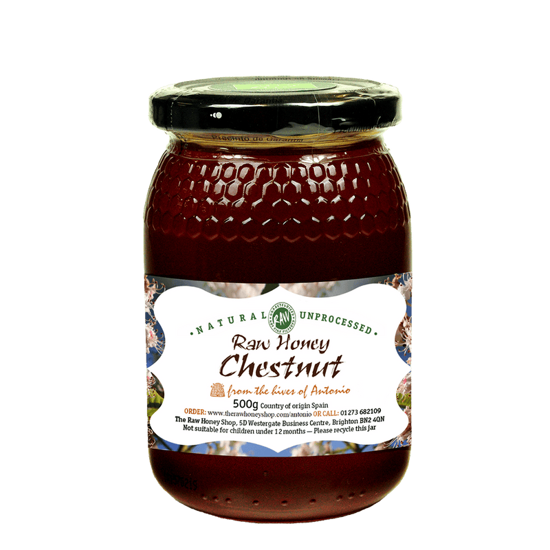 Antonio's Raw Organic Chestnut Honey - 500g