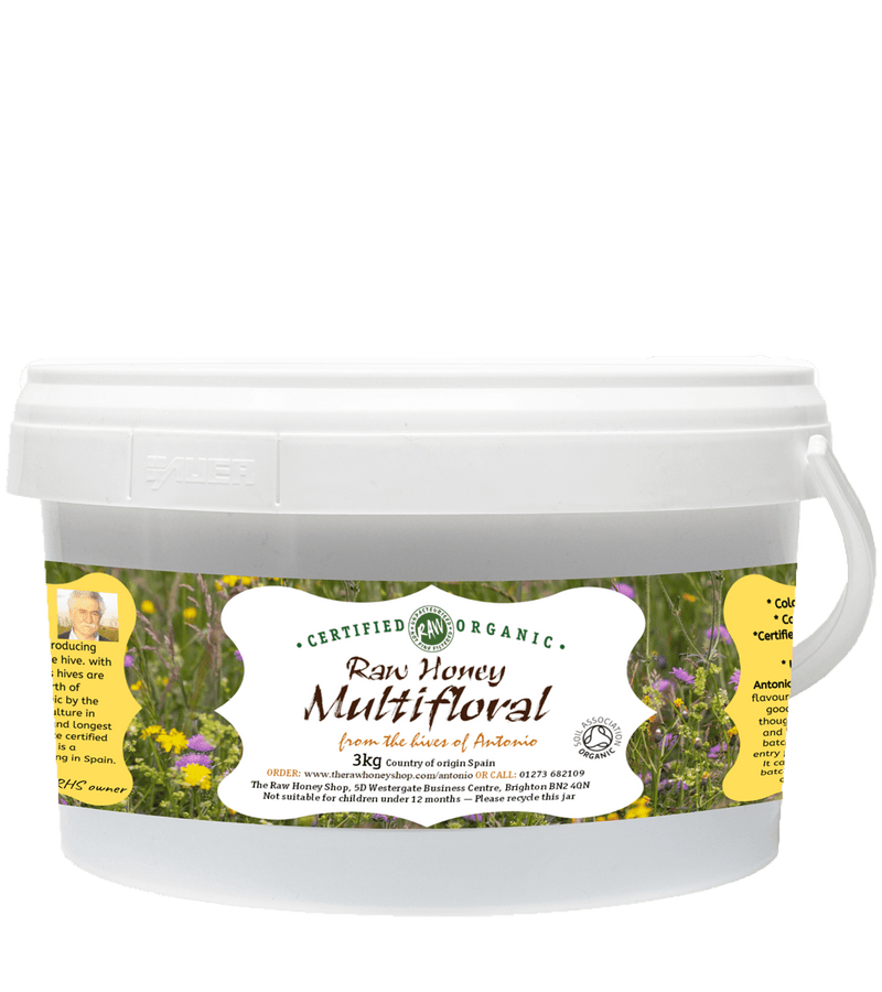 Raw Certified Organic Multifloral Honey - 3kg