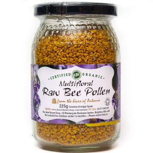 Dried Raw Organic Multifloral Bee Pollen - 225g
