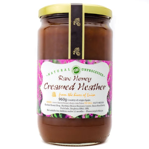 Raw Creamed Heather Honey - 960g - Grof gefilterd, ongepasteuriseerd en enzymrijk