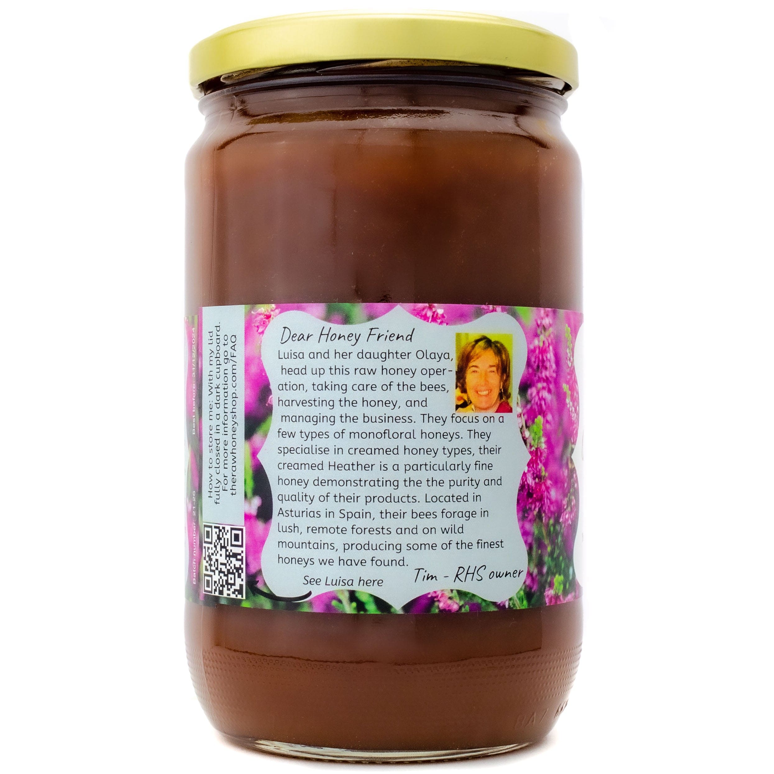 Raw Creamed Heather Honey - 960g - Grof gefilterd, ongepasteuriseerd en enzymrijk