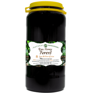 Raw Forest Honey - 5kg - Cold-Pressed, Unpasteurised, Coarse-Filtered,