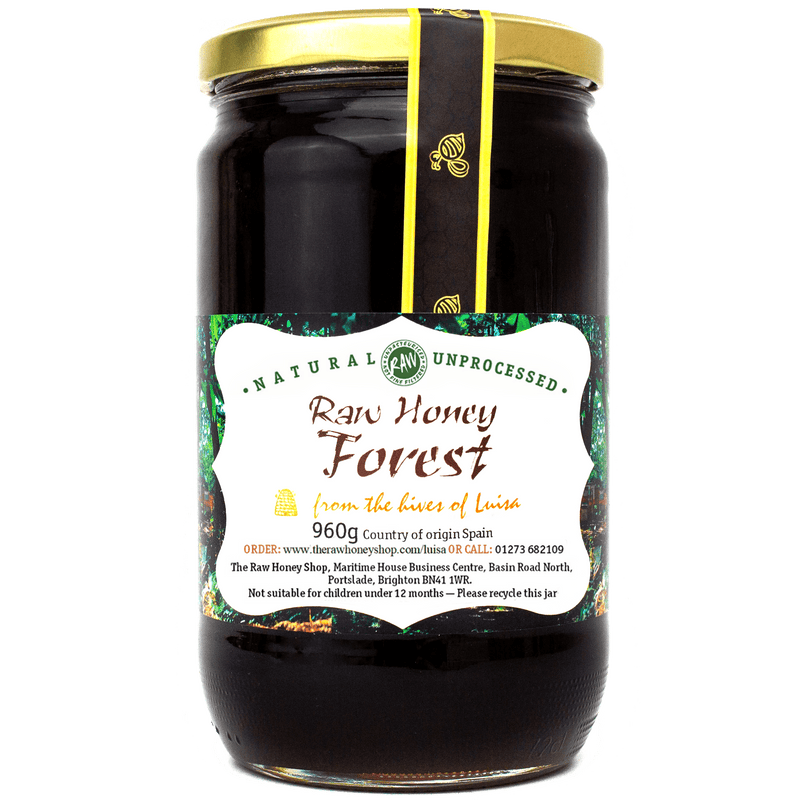 Raw Forest Honey - 960g - Cold-Pressed, Unpasteurised, Coarse-Filtered,