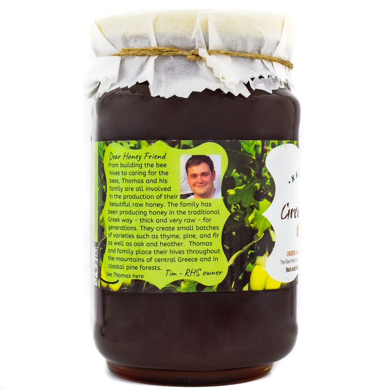 Artisan Raw Greek Mountain Oak Honey - 1kg - Tested +21.5 Activity Rating