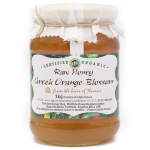 Artisan Raw Greek Orange Blossom Honey - 1kg