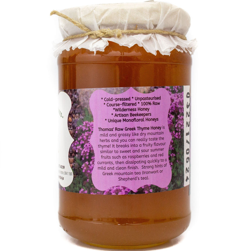 Artisan Raw Greek Thyme Honey - 490g