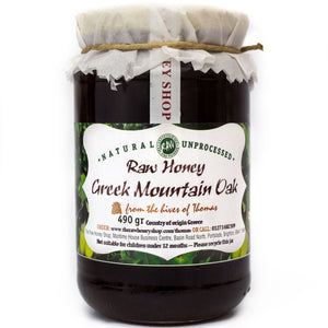 Artisan Raw Greek Mountain Oak Honey - 490g - Tested +21.5 Activity Rating