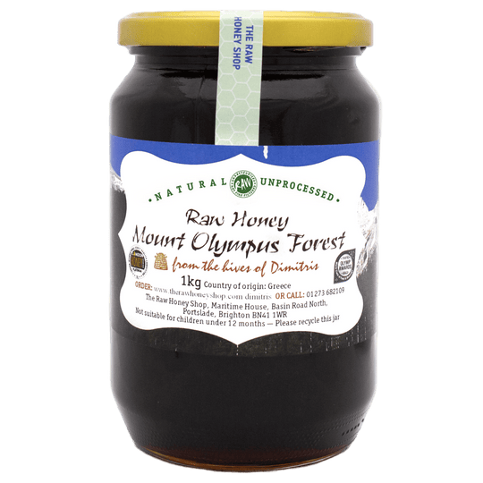 Raw Greek Forest Honey from Mount Olympus - 1kg Multi-Award Winning