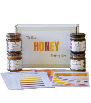 Gourmet Raw Honey Tasting Kit ( 4  x 250g jars )