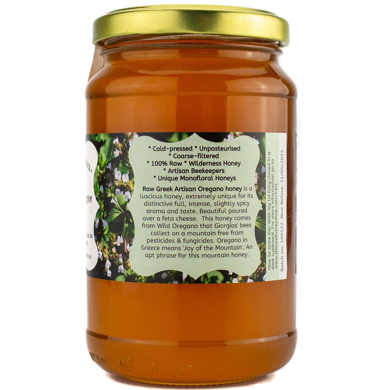 Miel de fleur d'origan sauvage grec cru - 500g