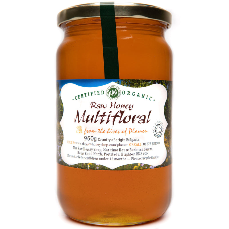 Raw Organic Multifloral Honey - 960g